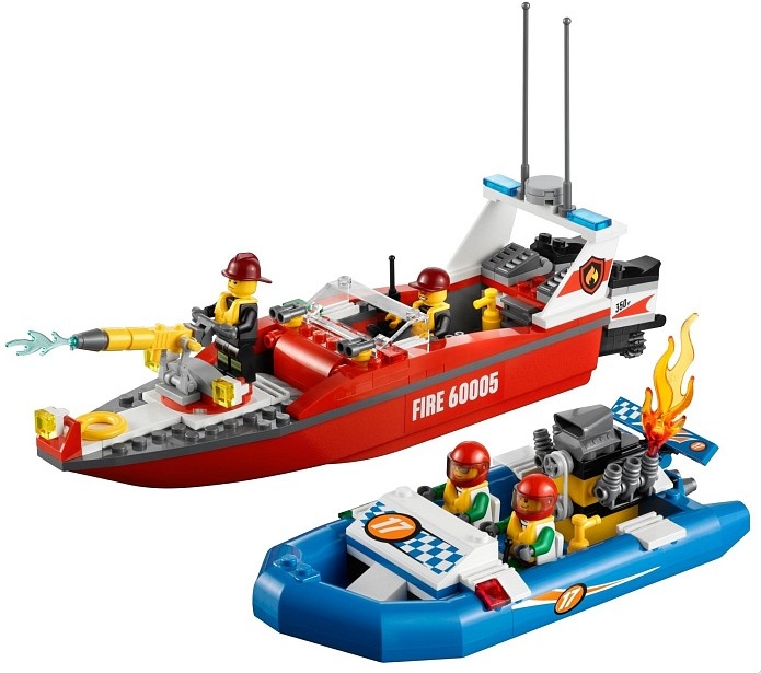 LEGO City 60005 Hasičský člun
