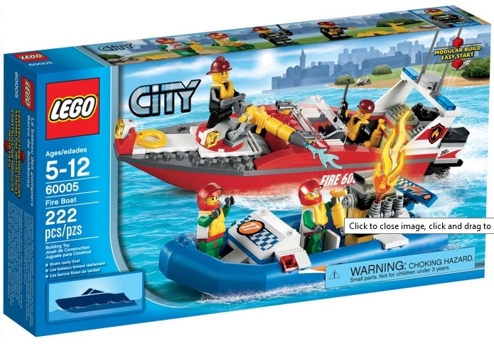 LEGO City 60005 Hasičský člun