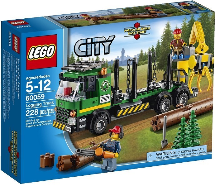 LEGO City 60059 Dřevorubecké auto