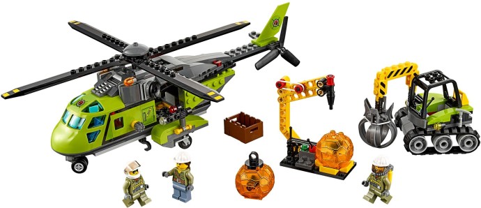 LEGO City Sopka 60123 Zásobovací helikoptéra