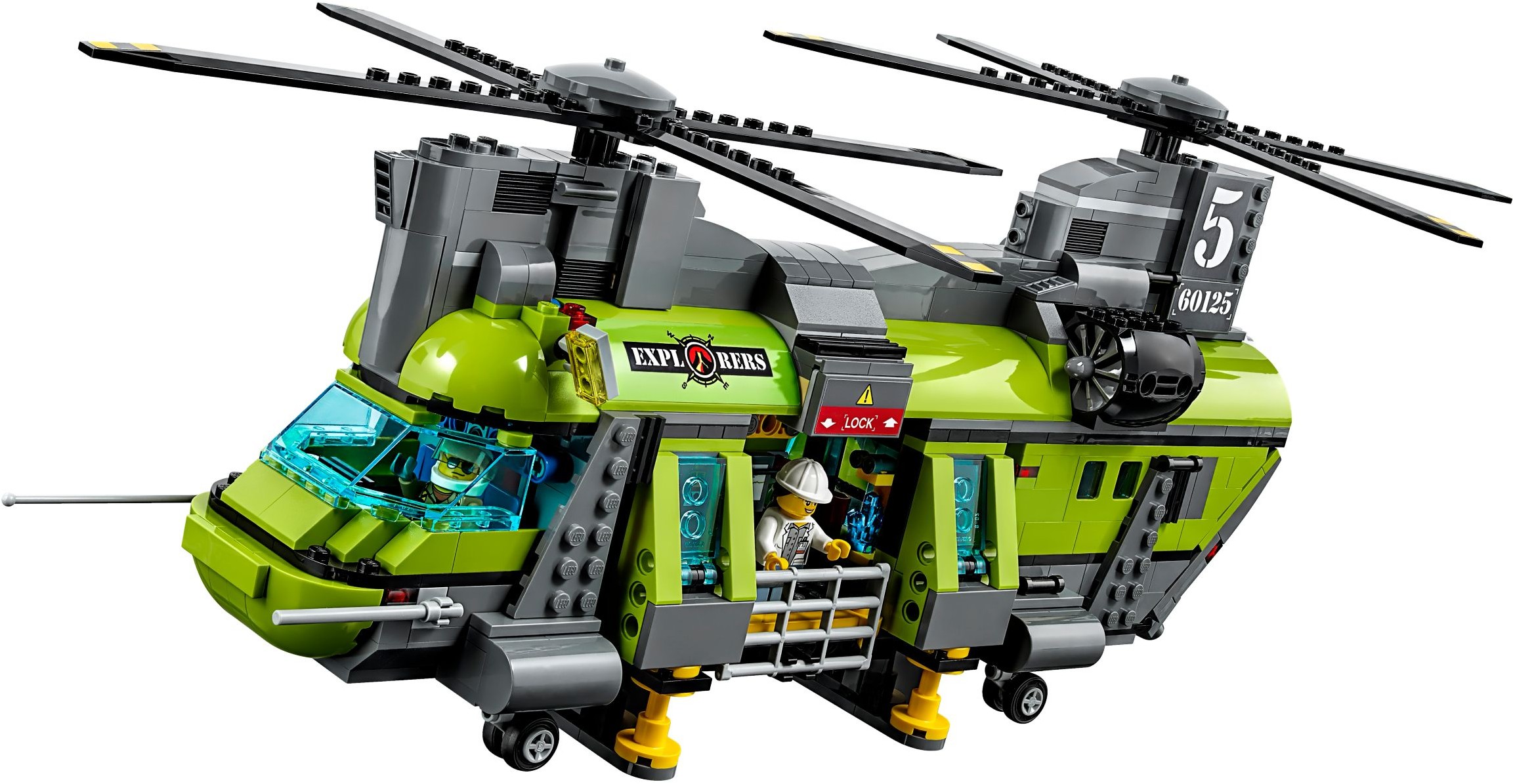 LEGO City Sopka 60125 Sopečná nákladní helikoptéra