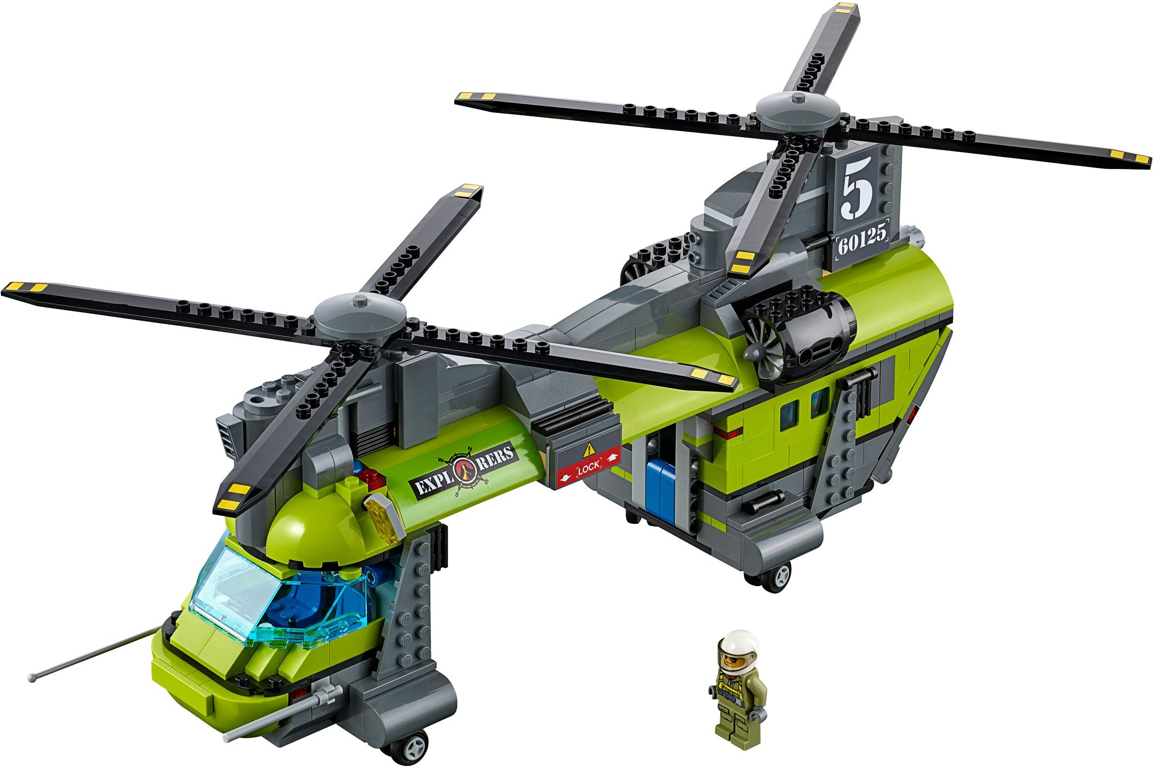 LEGO City Sopka 60125 Sopečná nákladní helikoptéra