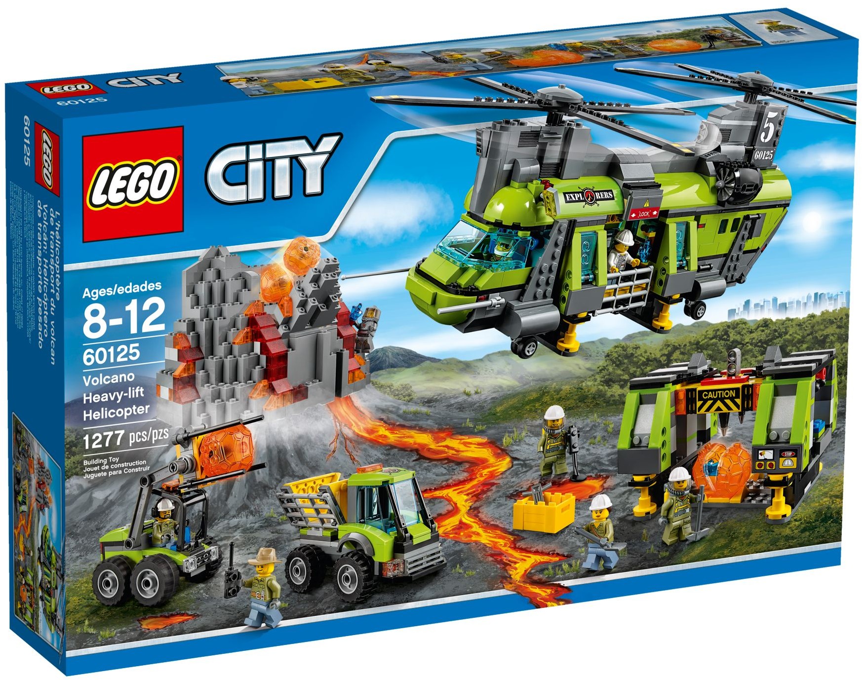 LEGO City Sopka 60125 Sopečná nákladní helikoptéra