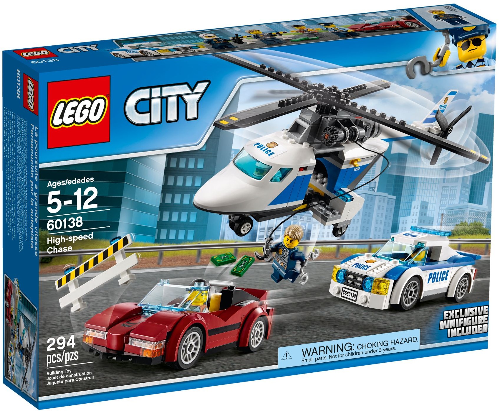 LEGO City Police 60138 Honička ve vysoké rychlosti