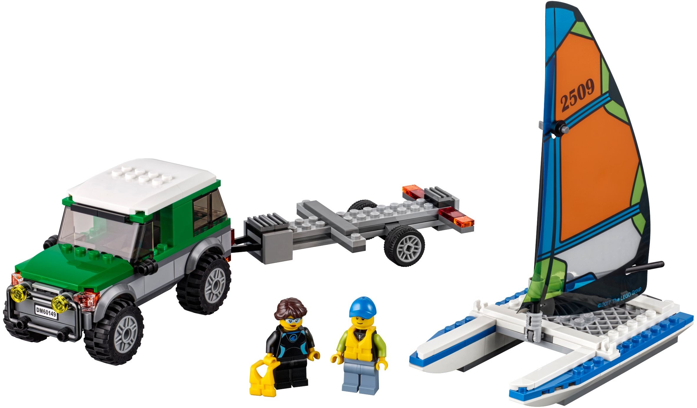 LEGO City Great Vehicles 60149 4x4 s katamaránem