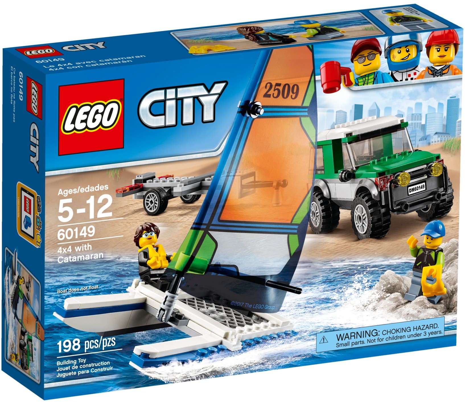LEGO City Great Vehicles 60149 4x4 s katamaránem