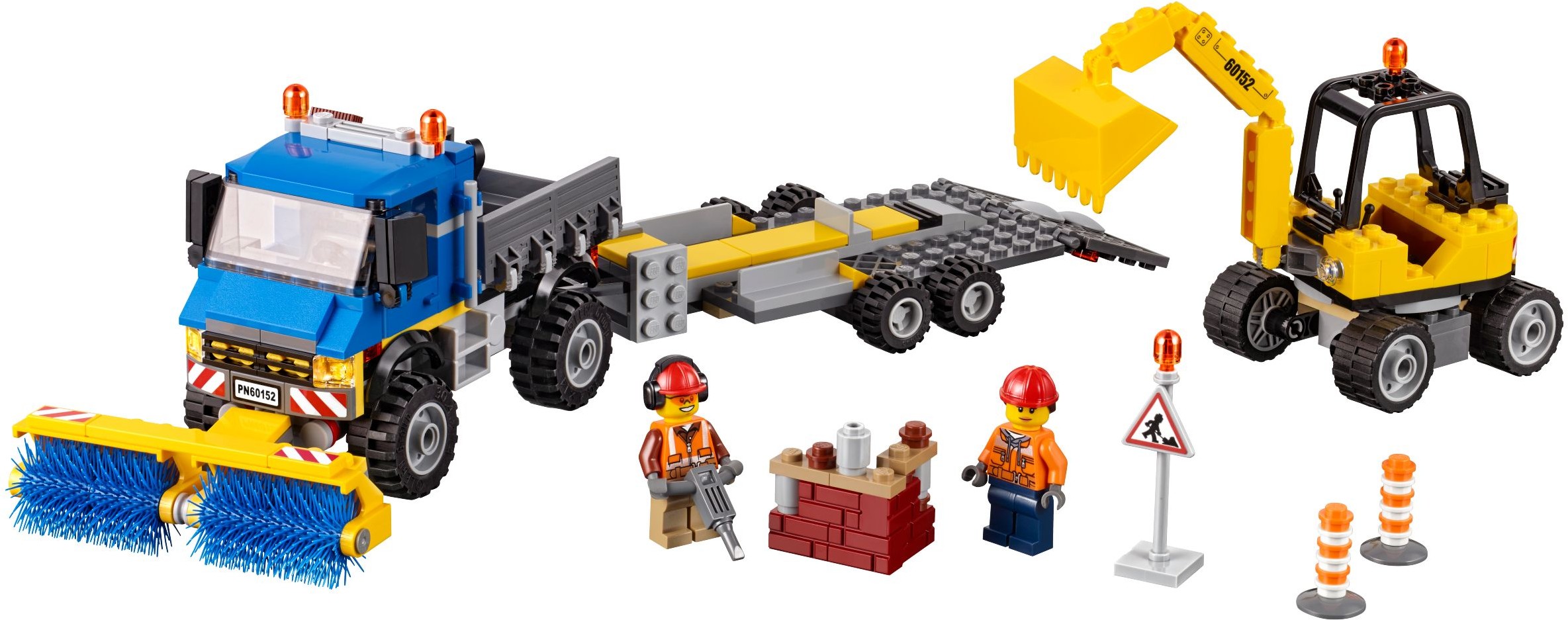 LEGO City Great Vehicles 60152 Zametací vůz a bagr
