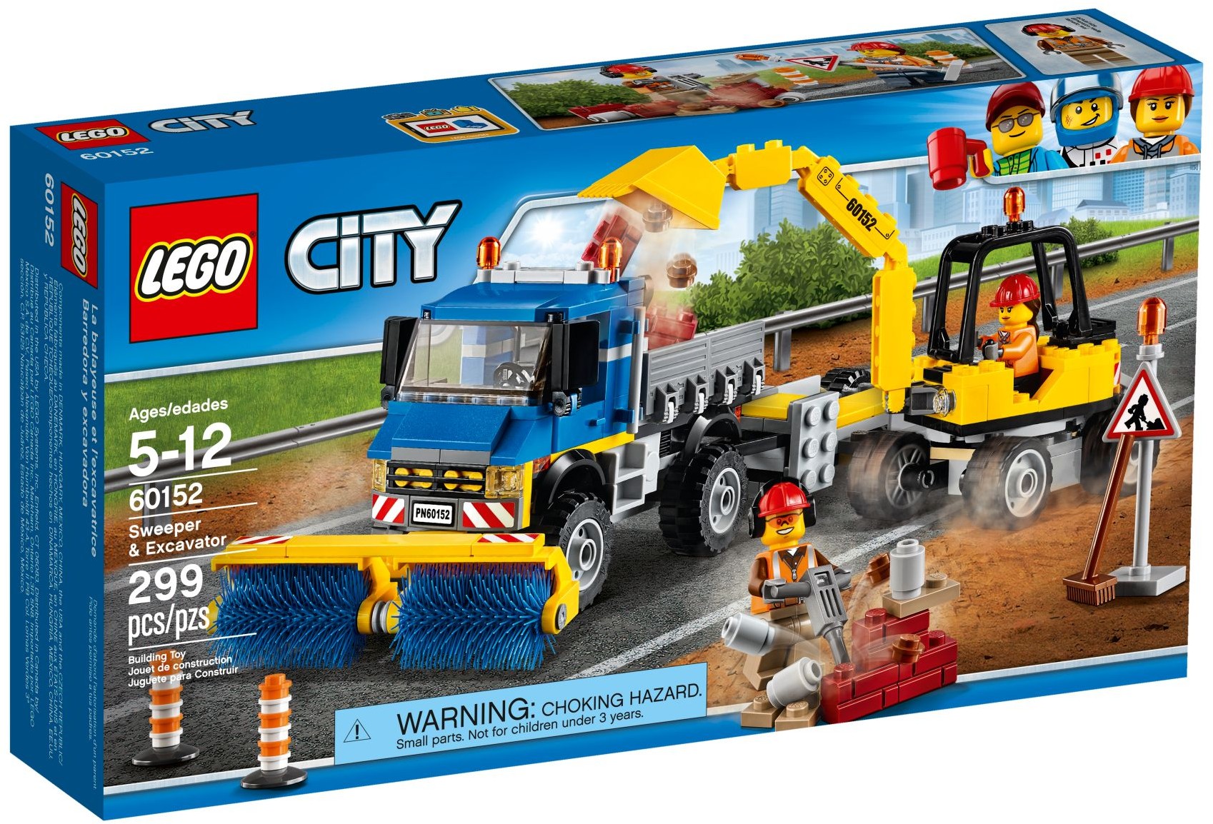 LEGO City Great Vehicles 60152 Zametací vůz a bagr