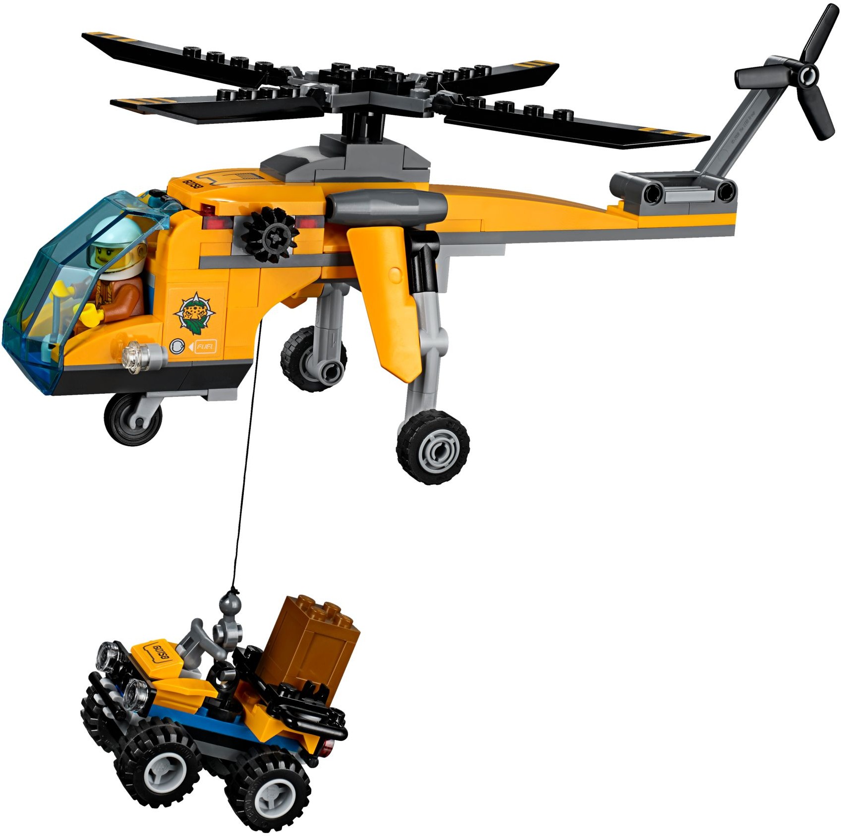 LEGO City 60158 Nákladní helikoptéra do džungle
