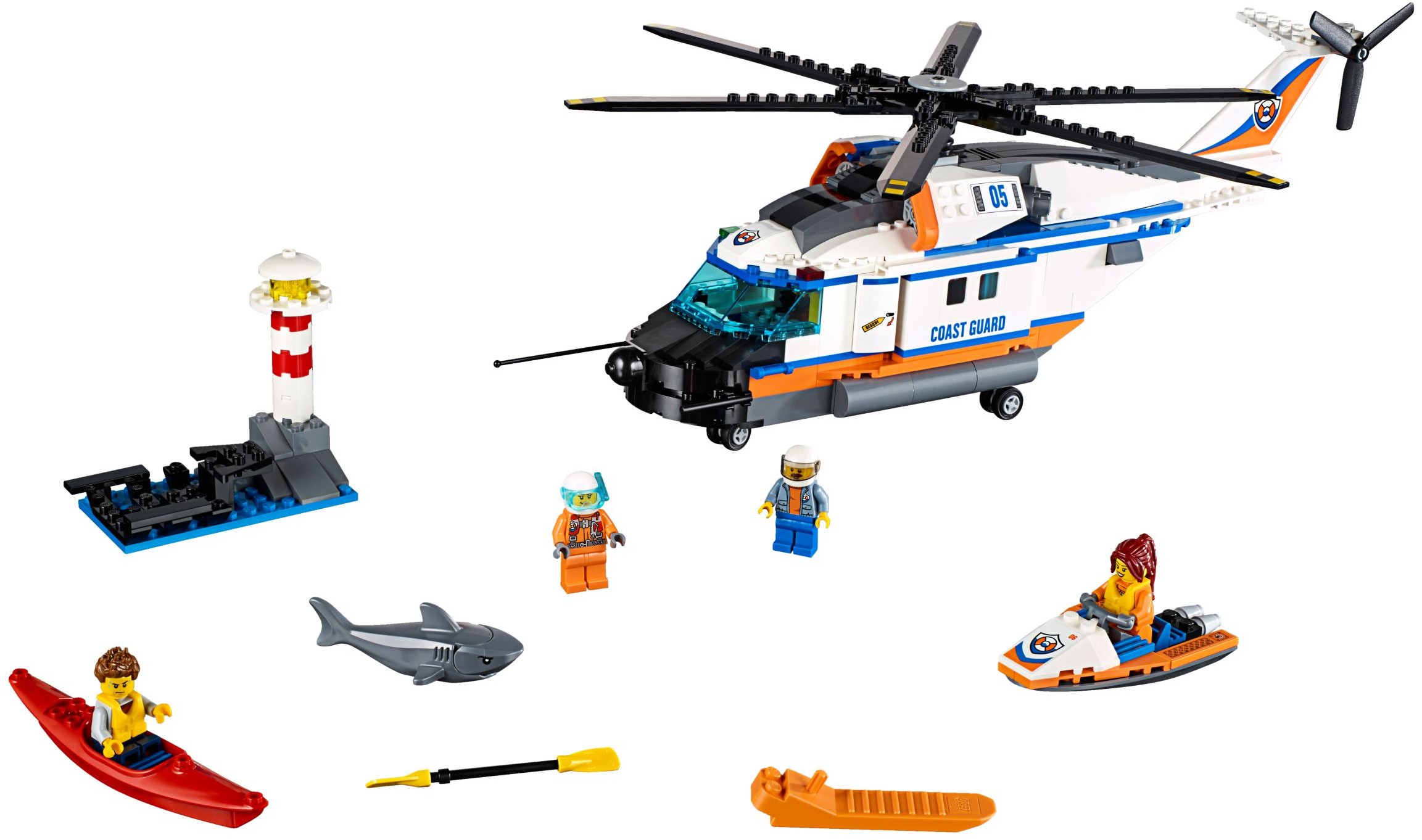 LEGO City Coast Guard 60166 Výkonná záchranářská helikoptéra