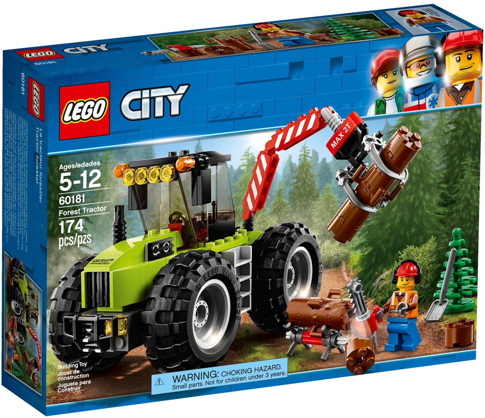 LEGO City Great Vehicles 60181 Traktor do lesa