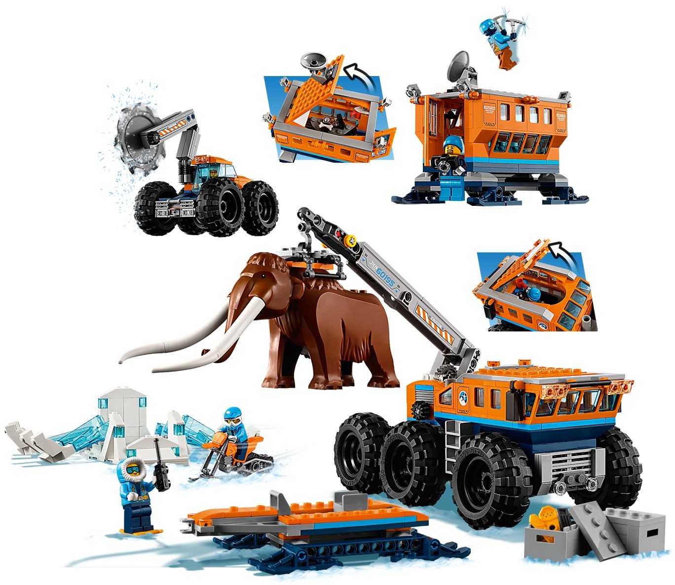LEGO City Arctic 60195 Mobilní polární stanice