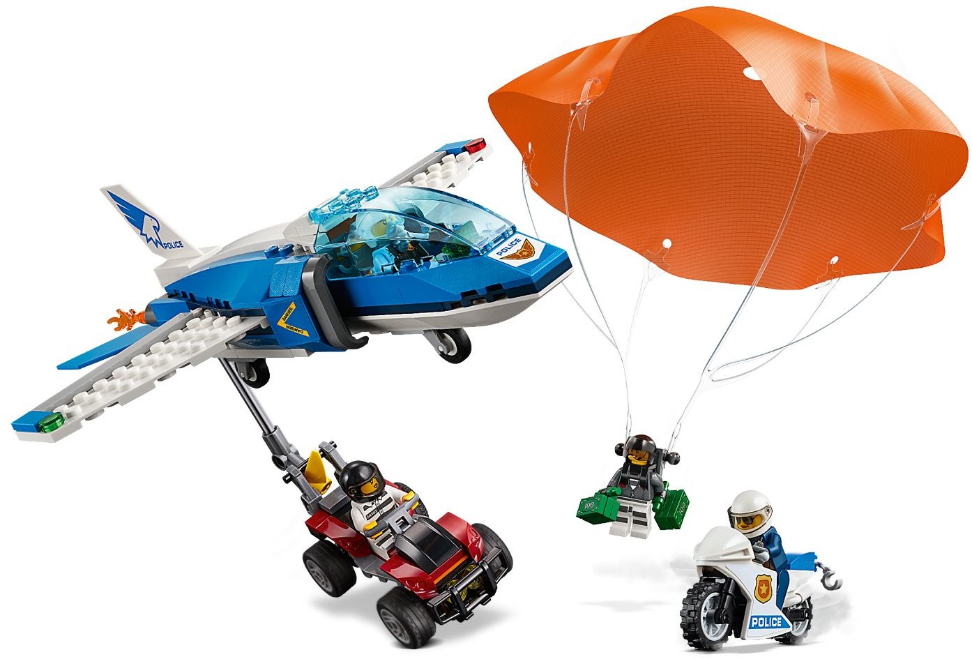 LEGO City 60208 Zatčení zloděje s padákem