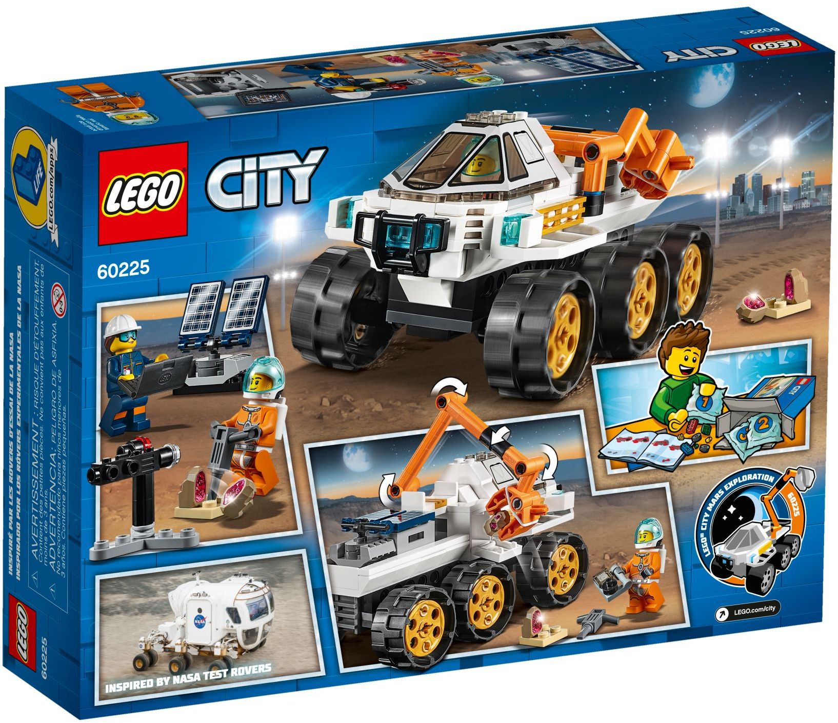 LEGO City 60225 Testovací jízda kosmického vozítka