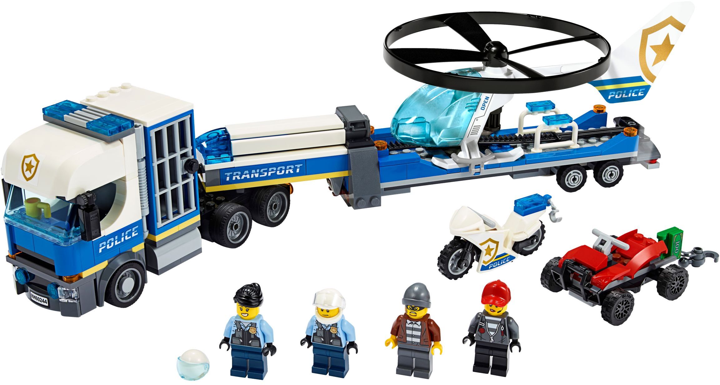 LEGO City 60244 Přeprava policejního vrtulníku