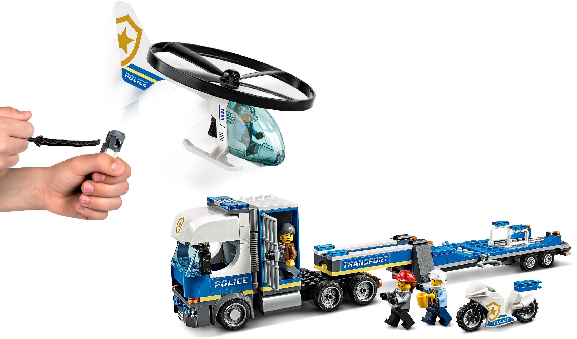 LEGO City 60244 Přeprava policejního vrtulníku