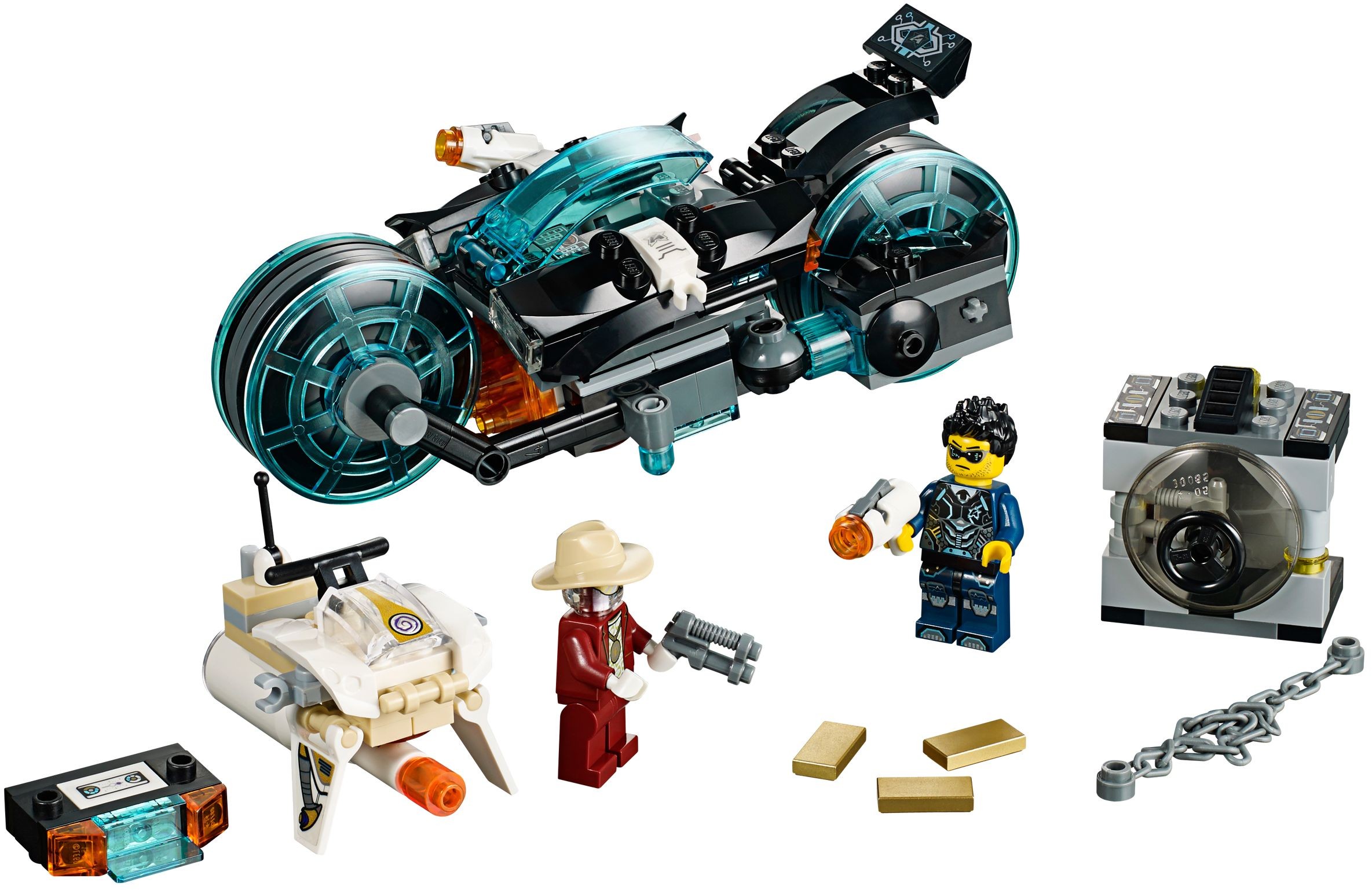 LEGO Agents 70167 Invizable utíká se zlatem