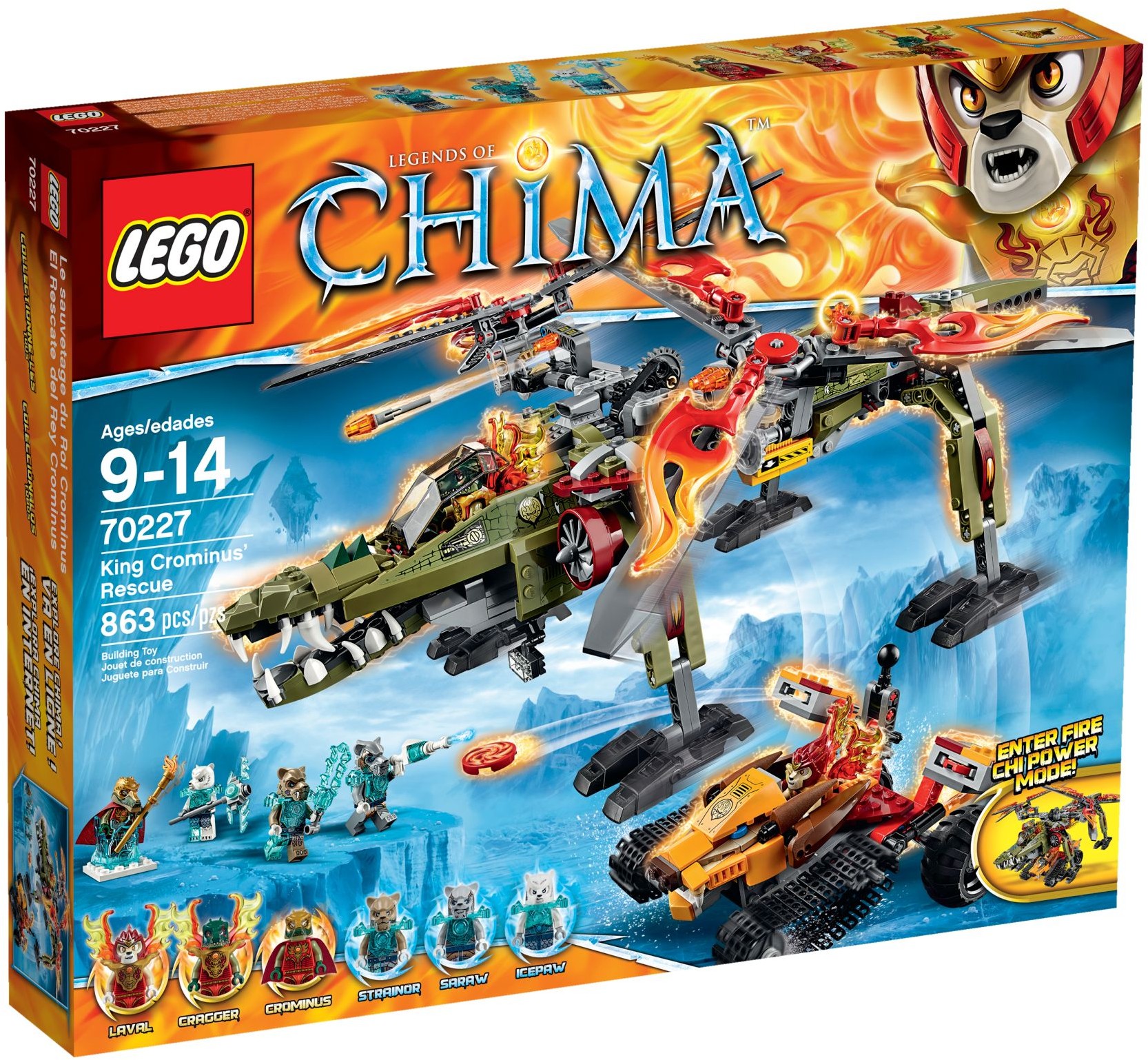 LEGO Chima 70227 Záchrana krále Crominuse