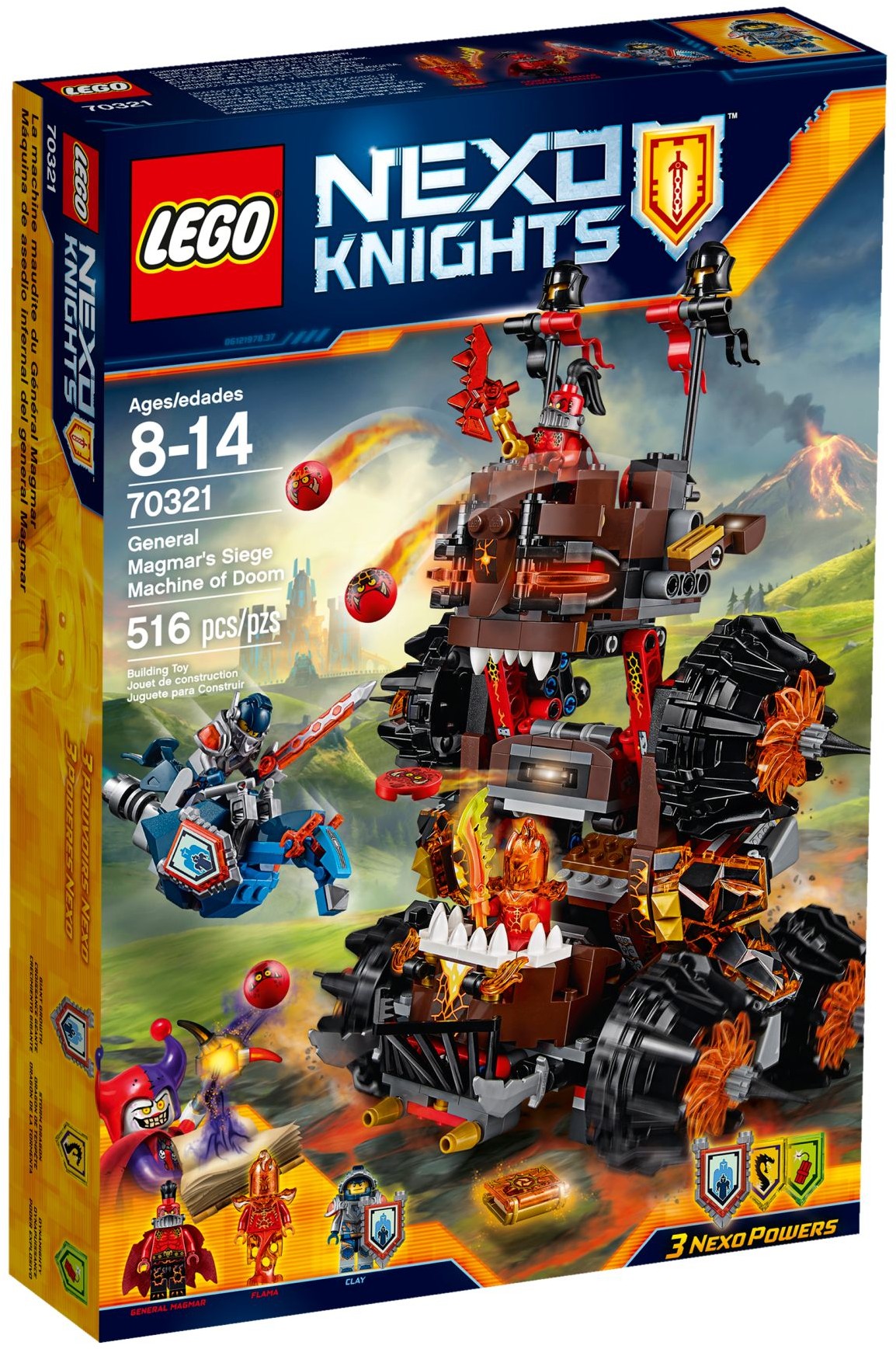 LEGO Nexo Knights 70321 Obléhací stroj zkázy generála Magmara