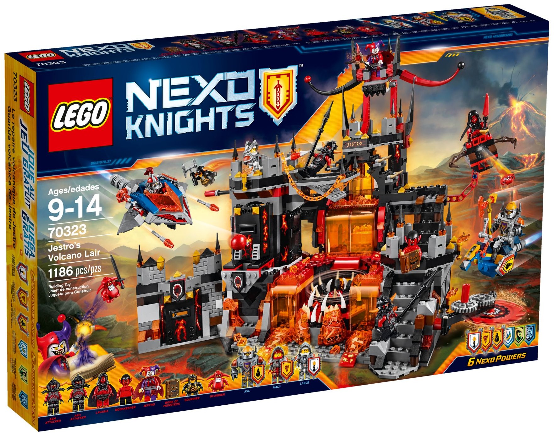 LEGO Nexo Knights 70323 Jestrovo sopečné doupě