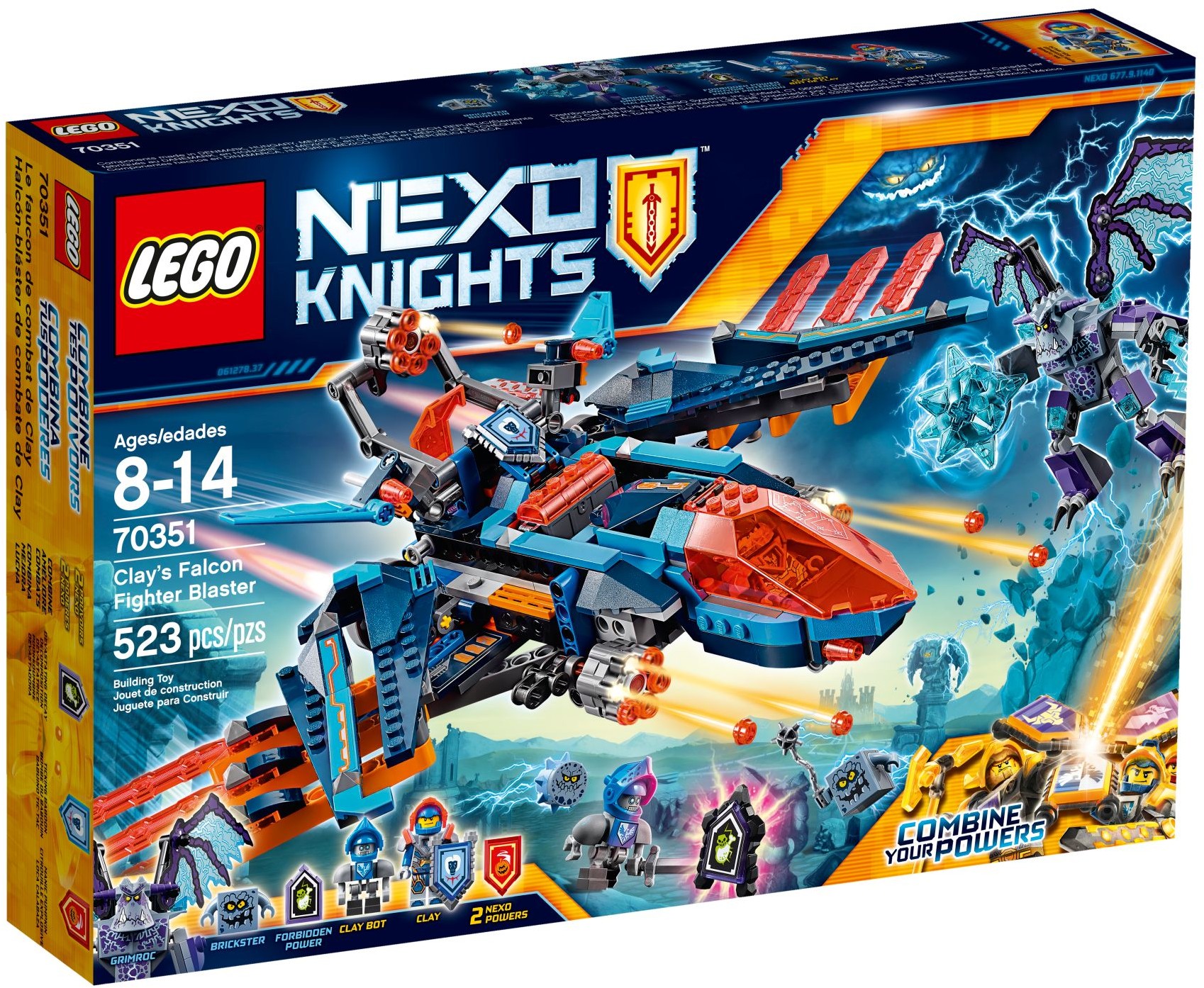 LEGO Nexo Knights 70351 Clayův letoun Falcon Fighter Blaster
