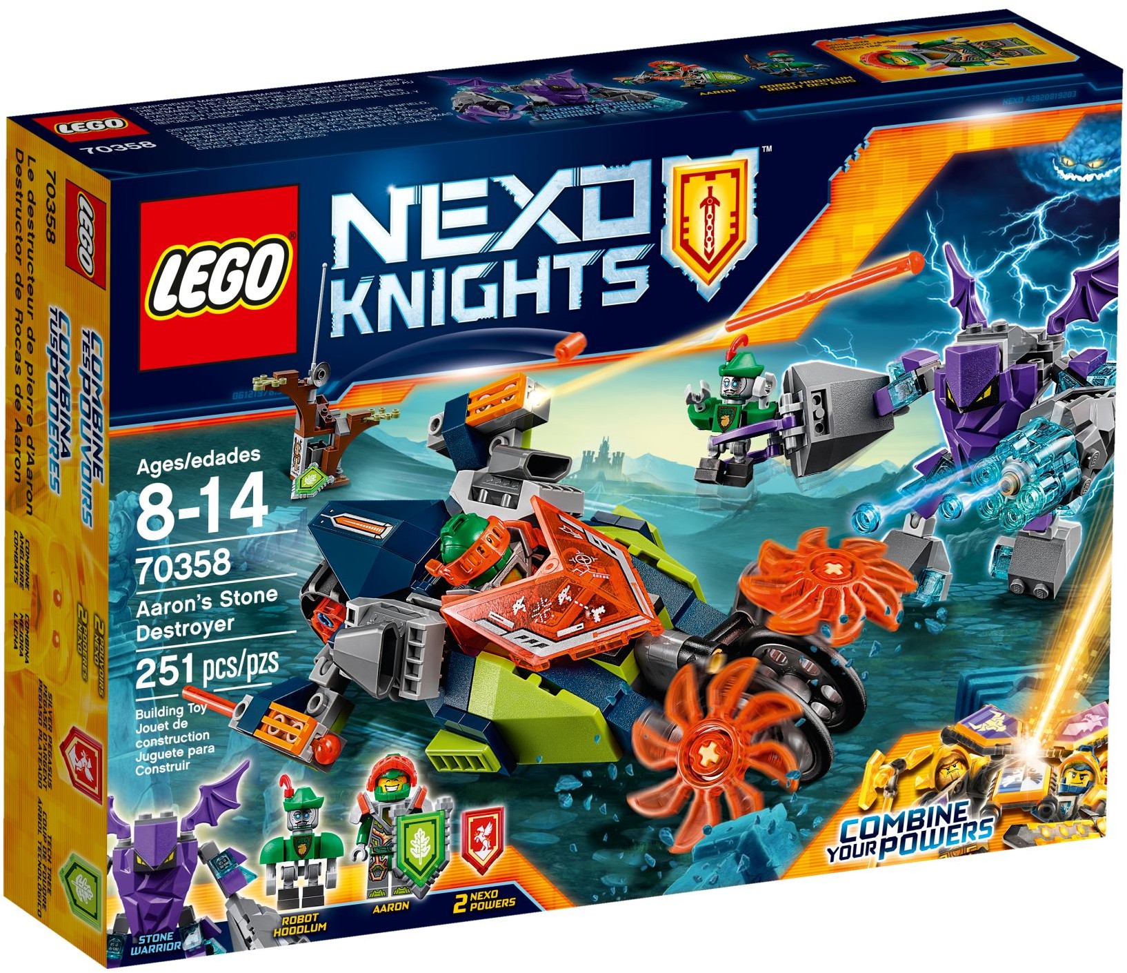 LEGO Nexo Knights 70358 Aaron s Stone Destroyer