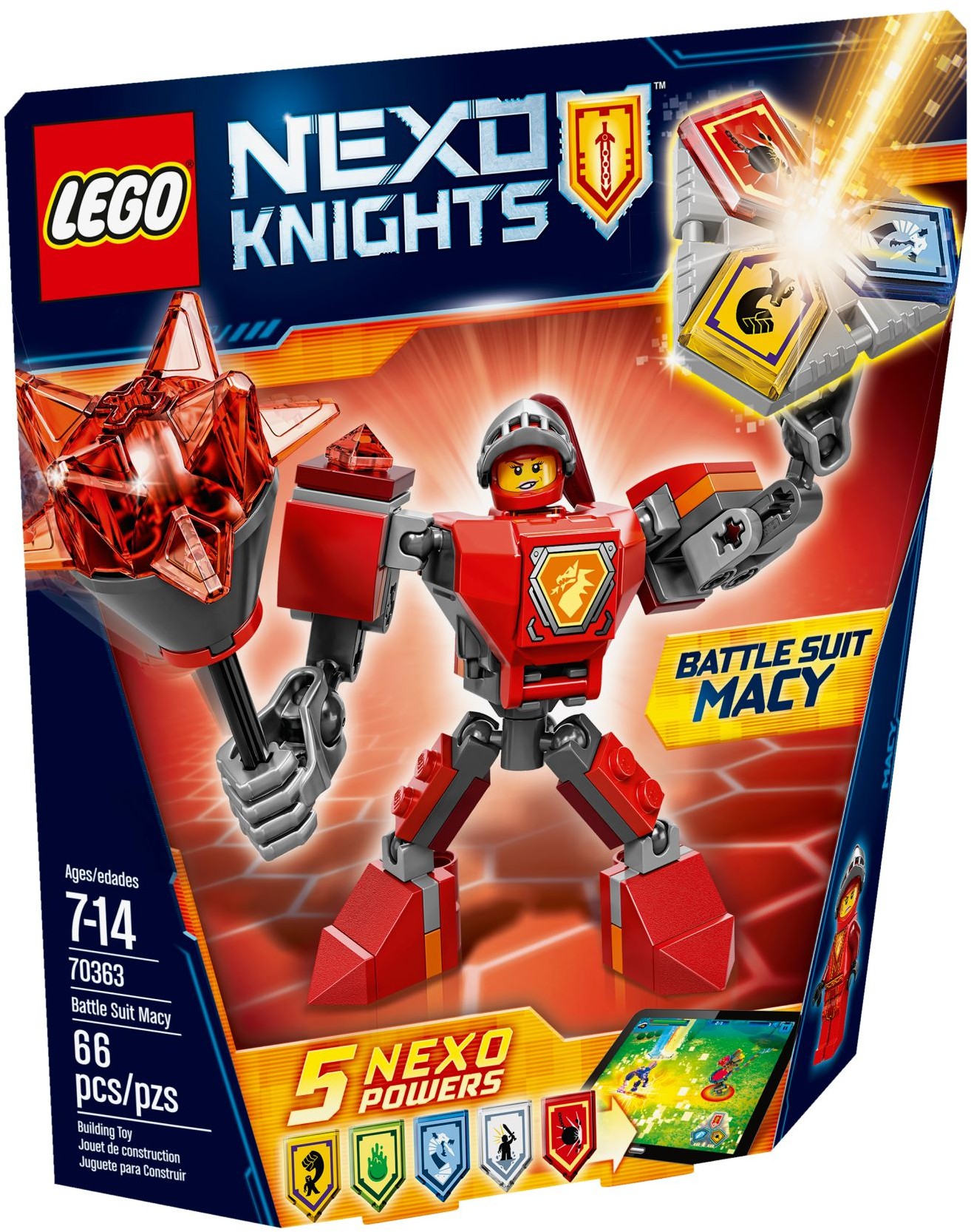 LEGO Nexo Knights 70363 Macy v bojovém obleku