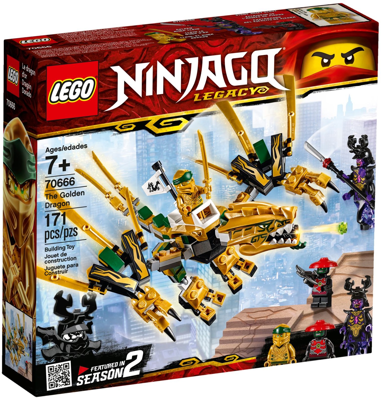 LEGO Ninjago 70666 Zlatý drak