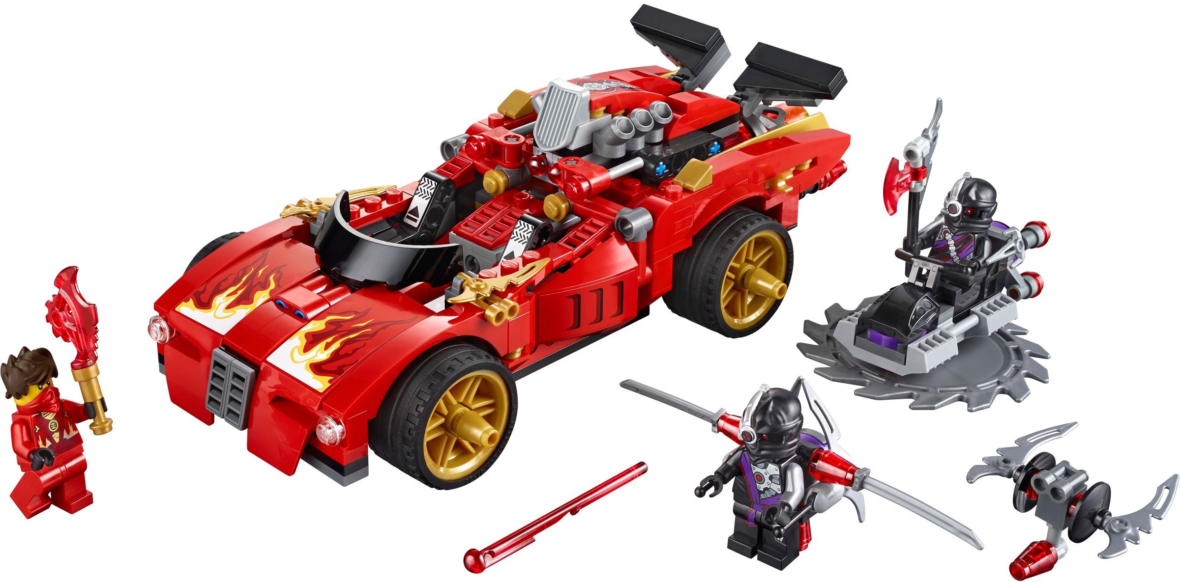LEGO Ninjago 70727 Kaiův červený bourák X-1