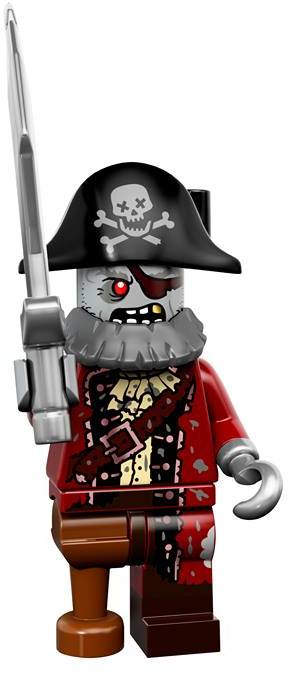LEGO Minifigurky 71010 14. série: Příšery Zombie Pirate