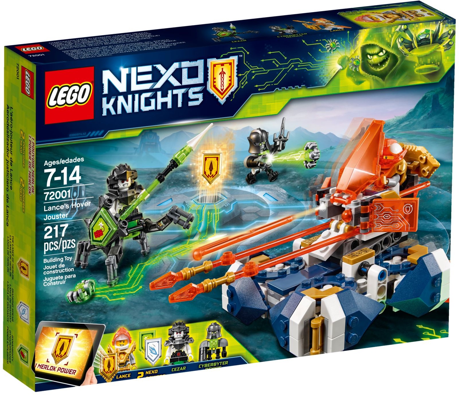 LEGO Nexo Knights 72001 Lanceův vzná±ející se turnajový vůz