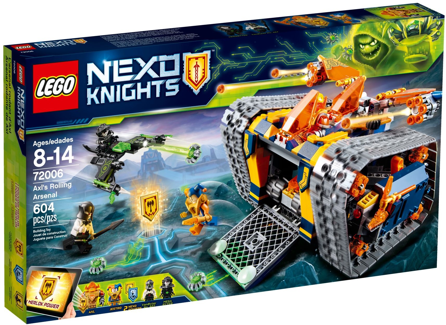 LEGO Nexo Knights 72006 Axlův arzenál na kolečkách