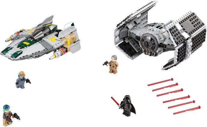 LEGO Star Wars 75150 Vaderova stíhačka TIE Advanced vs. stíhačka A-Win