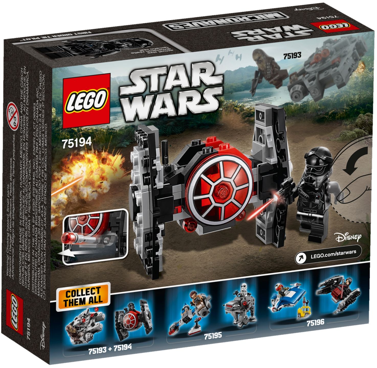 LEGO Star Wars 75194 Mikrostíhačka Prvního řádu TIE Fighter