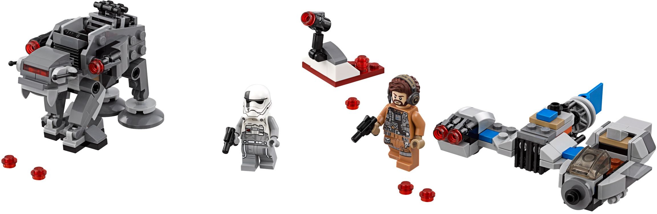 LEGO Star Wars 75195 Snežný spídr a kráčející kolos Prvního řádu