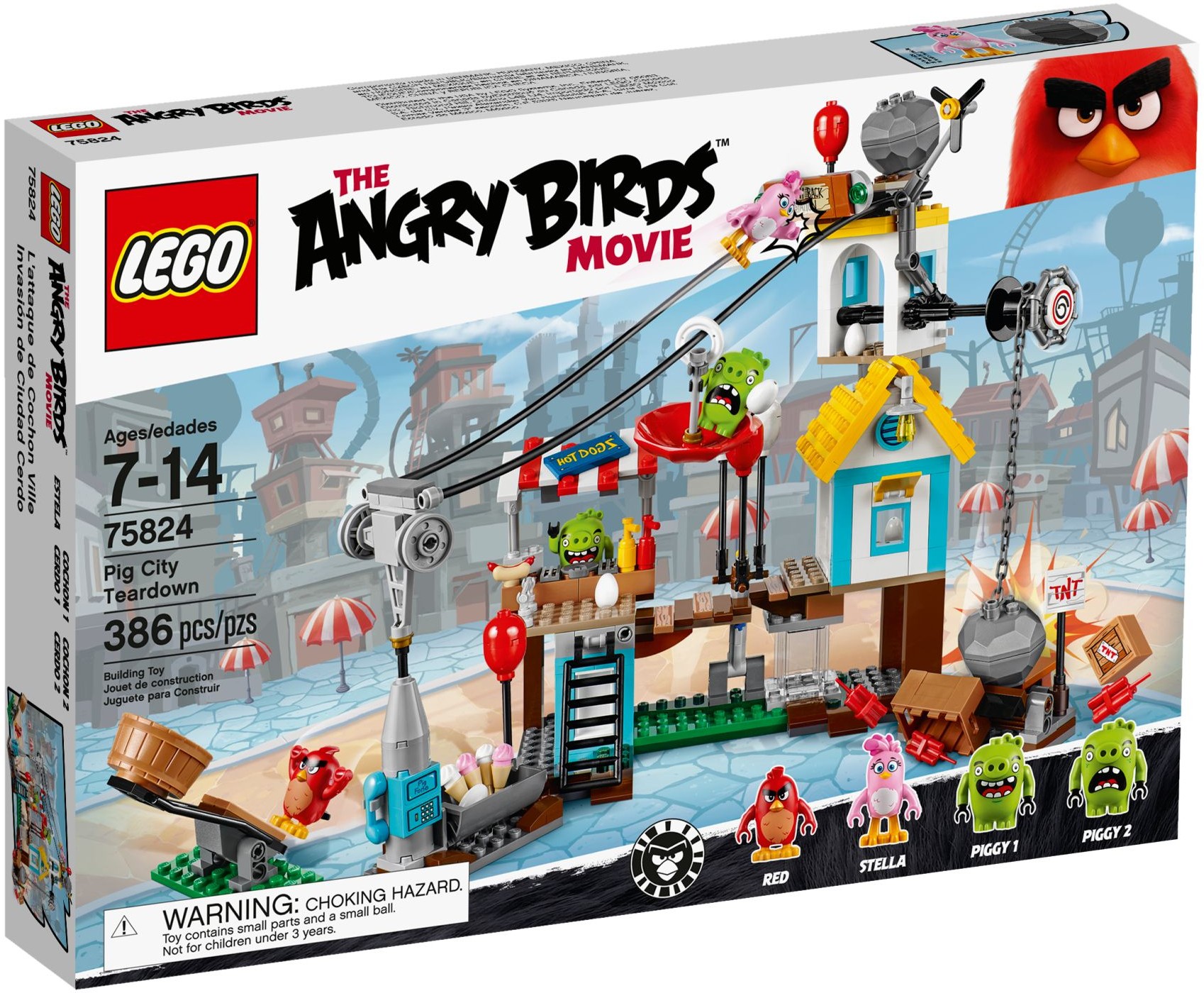 LEGO Angry Birds 75824 Bourání v Prasečím městě