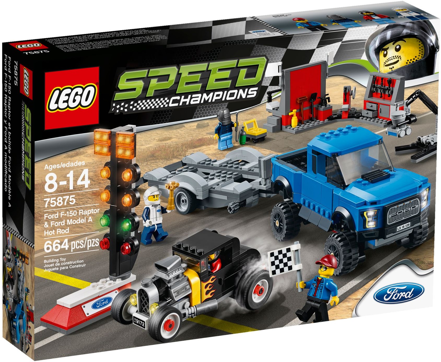 LEGO Speed Champions 75875 Ford F-150 Raptor a Ford Model A Hot Rod