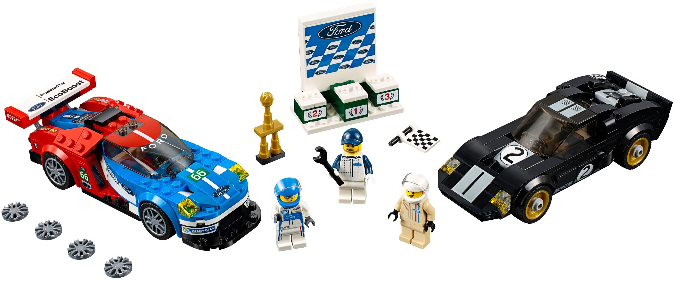 LEGO Speed Champions 75881 2016 Ford GT & 1966 Ford GT40