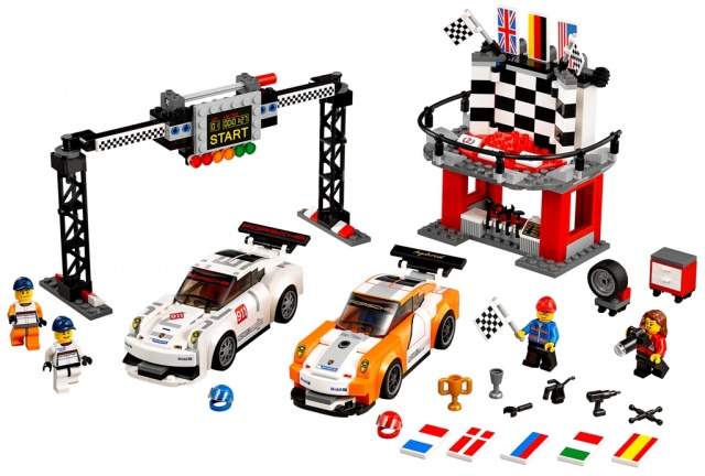 LEGO Speed Champions 75912 Porsche 911 GT v cílové rovince