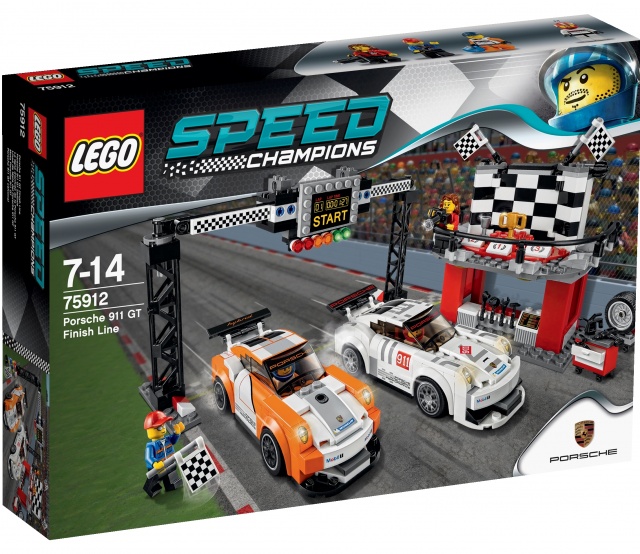 LEGO Speed Champions 75912 Porsche 911 GT v cílové rovince