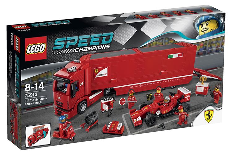 LEGO Speed Champions 75913 Kamión pro vůz F14 T týmu Scuderia Ferrari