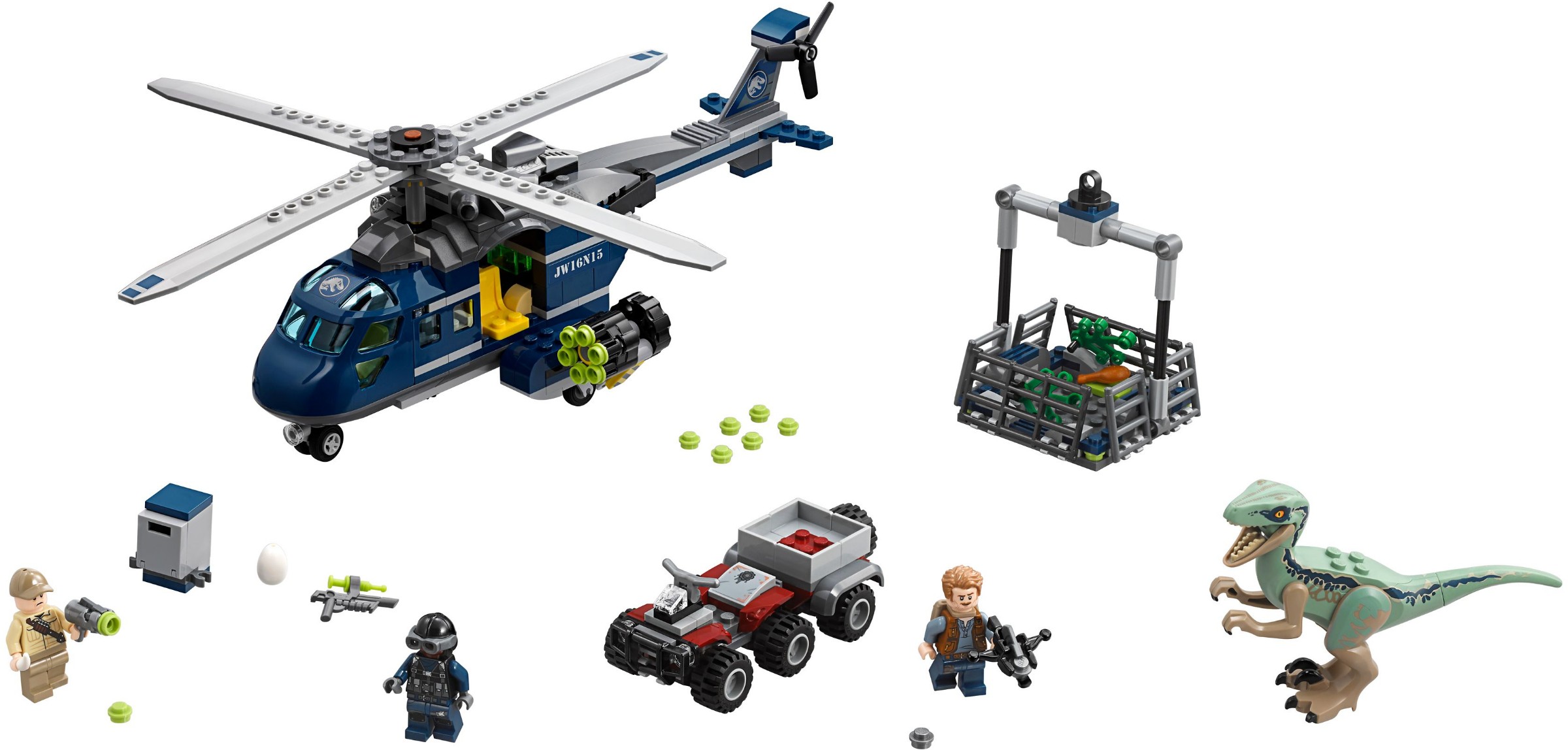 LEGO Jurassic World 75928 Pronásledování Bluea helikoptérou