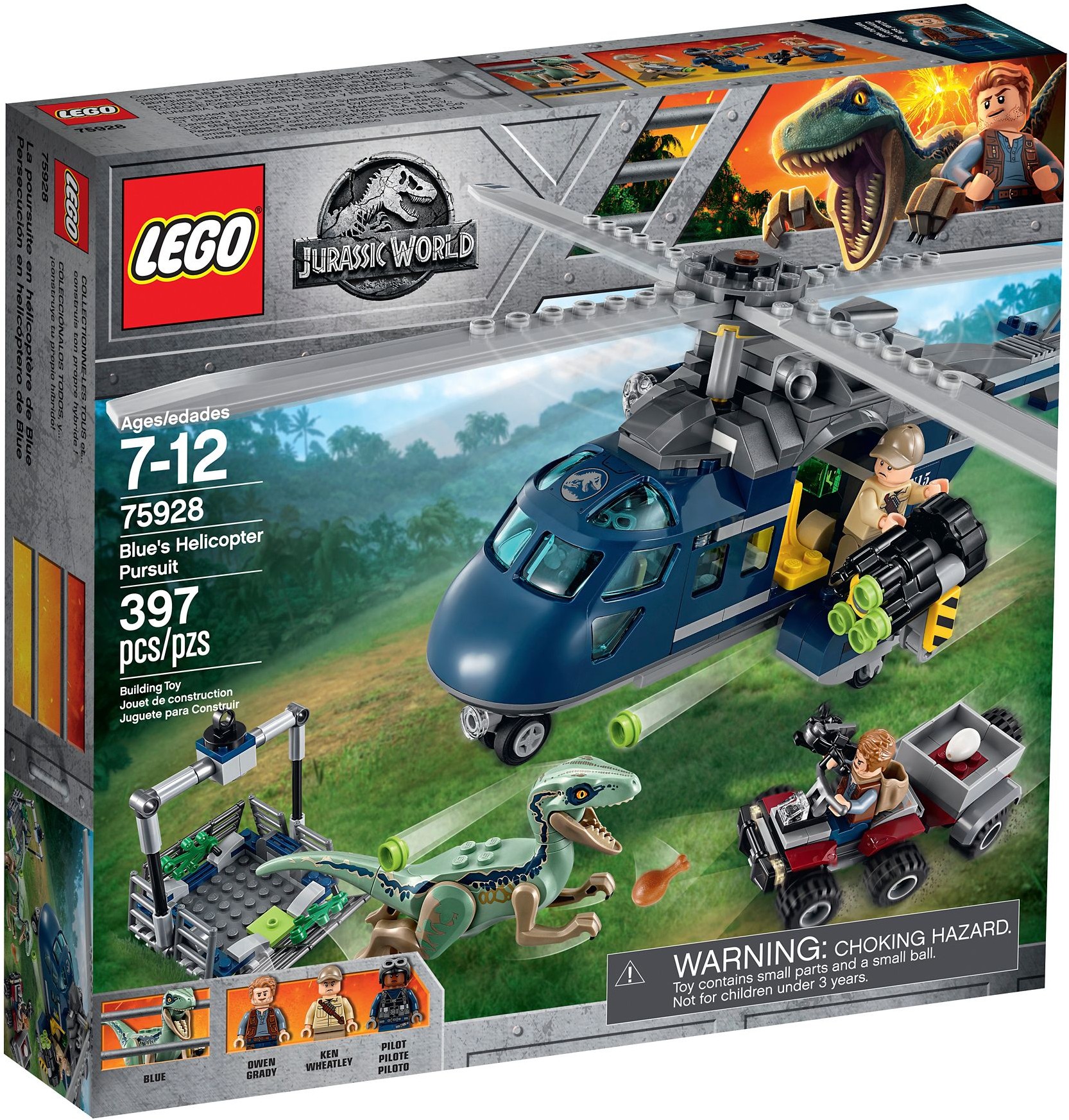 LEGO Jurassic World 75928 Pronásledování Bluea helikoptérou