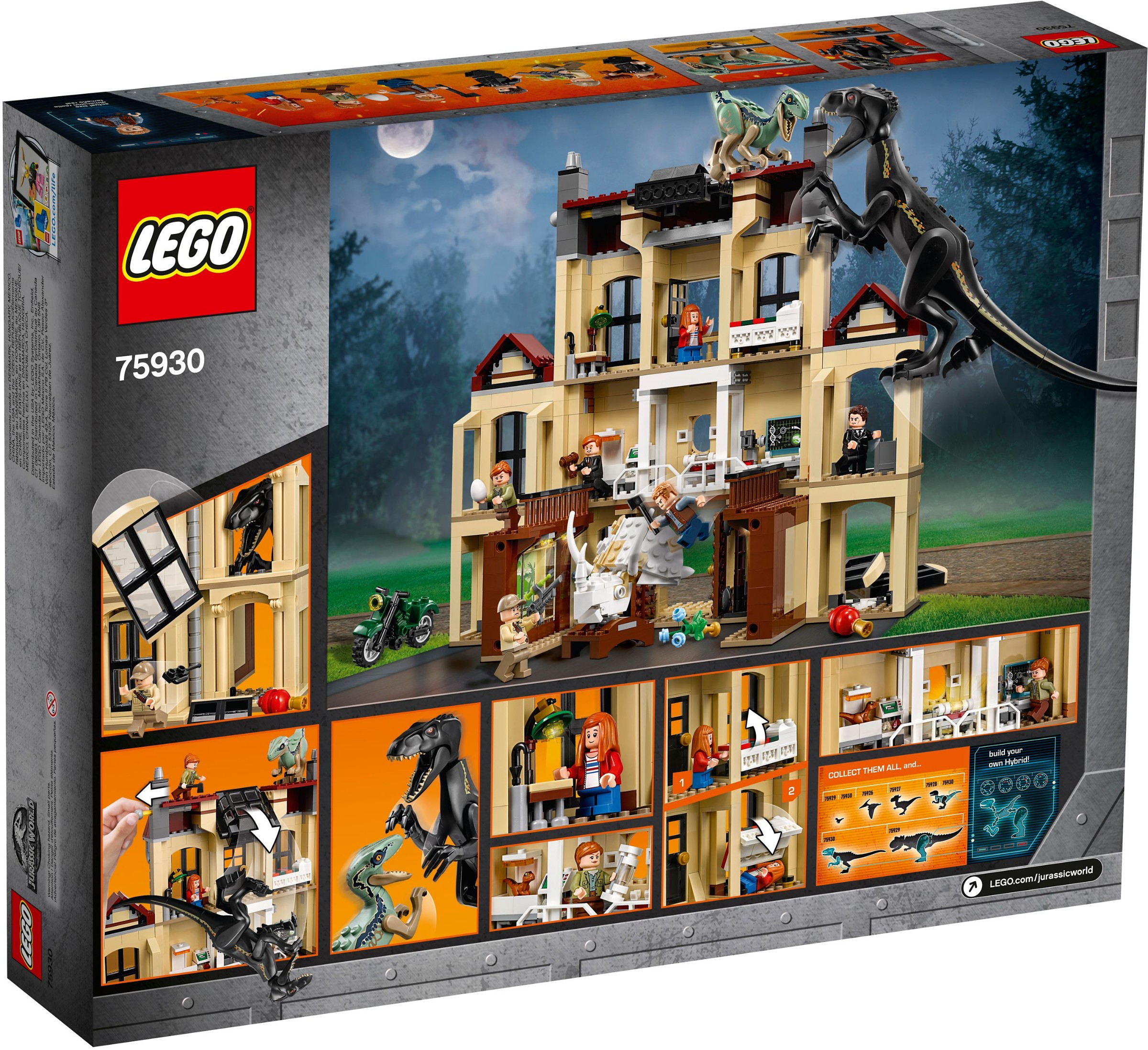 LEGO Jurassic World 75930 Řádění Indoraptora v Lockwoodově sídle