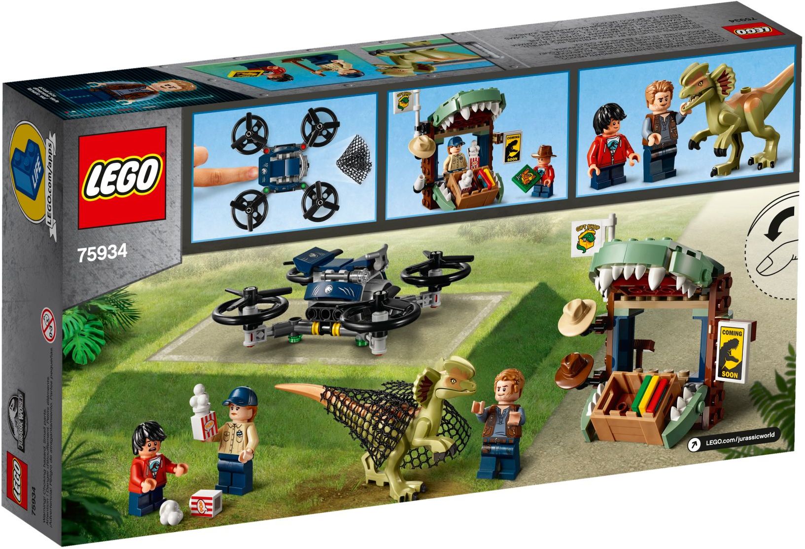 LEGO Jurassic World 75934 Dilophosaurus na útěku