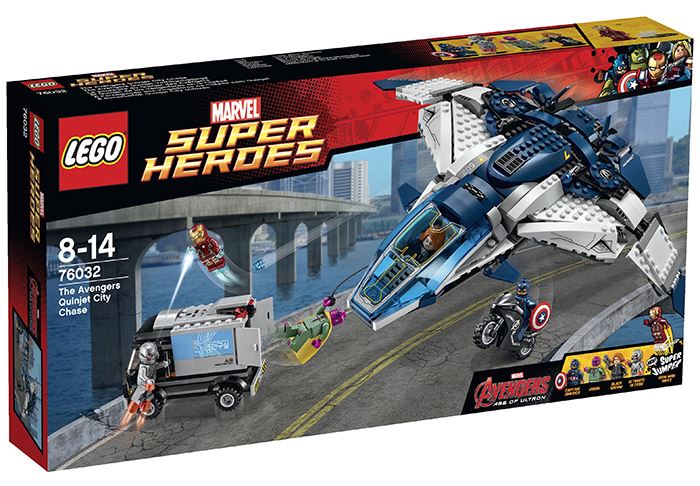 LEGO Super Heroes 76032 Městská honička s tryskáčem Quinjeta