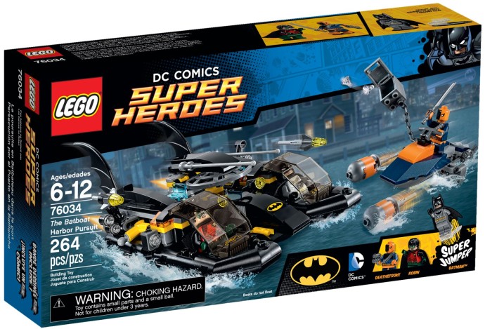 LEGO Super Heroes 76034 Honička v přístavu s Batmanovým člunem