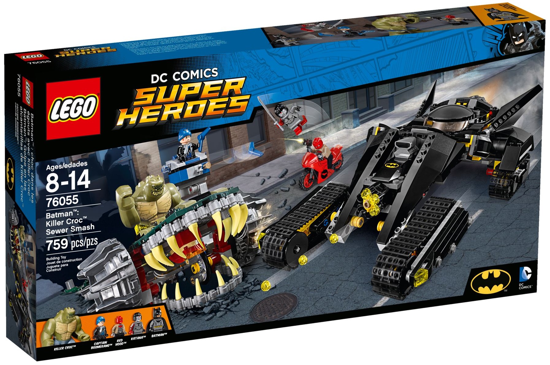LEGO Super Heroes 76055 Batman: Killer Croc Zničení ve stokách