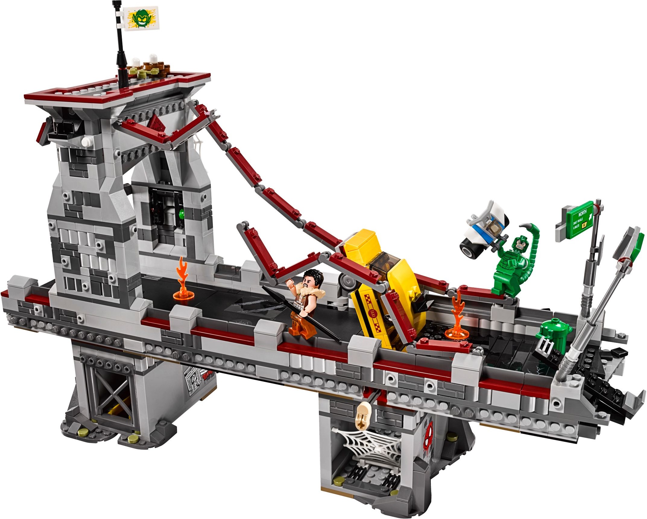 LEGO Super Heroes 76057 Spiderman: Úžasný souboj pavoučích válečníků na mostě