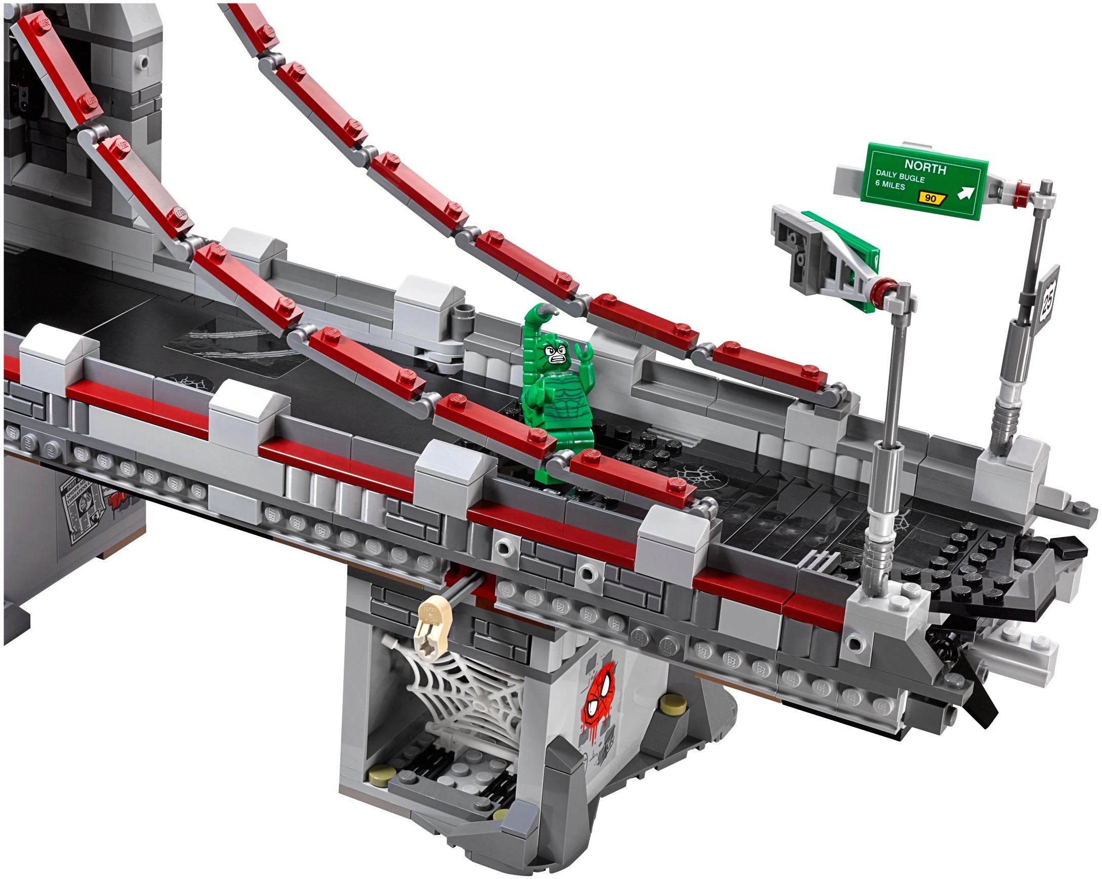 LEGO Super Heroes 76057 Spiderman: Úžasný souboj pavoučích válečníků na mostě
